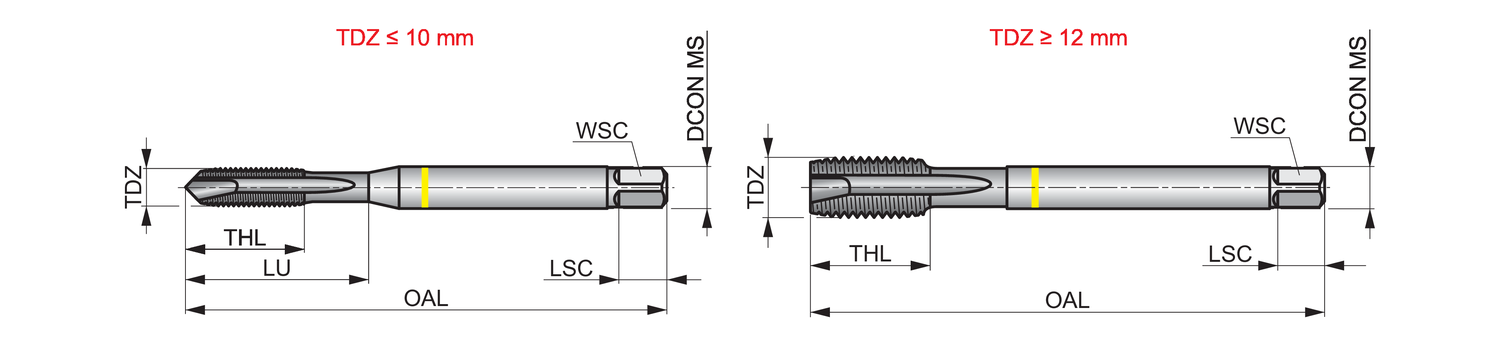 E297 Läpikierretappi, mustalle raudalle - Primica Tools