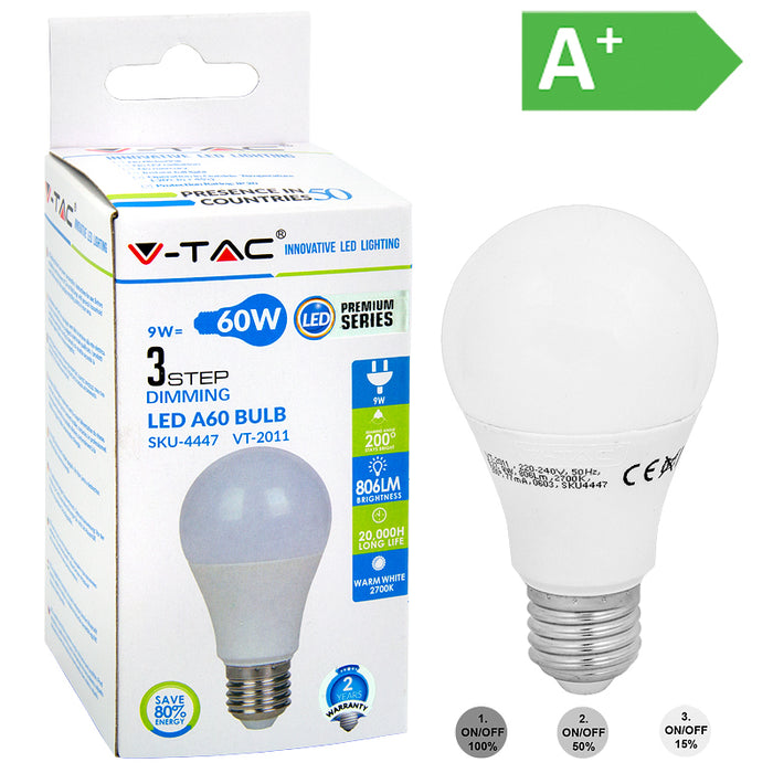 LED-POLTTIMO 9W E27 2700K 806LM A60 HIMM - Primica Tools