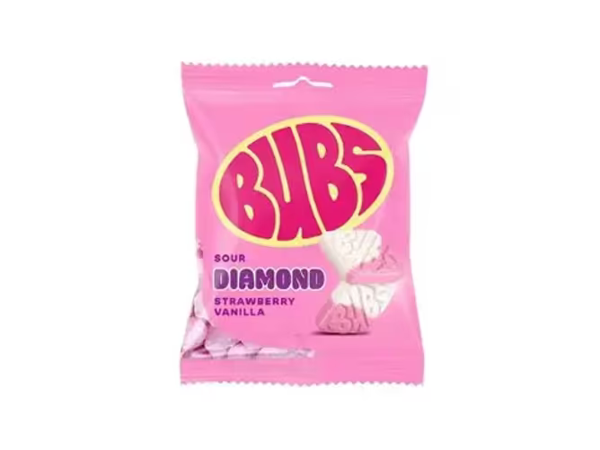 Bubs Strawberry Vanilla Diamond 155g
