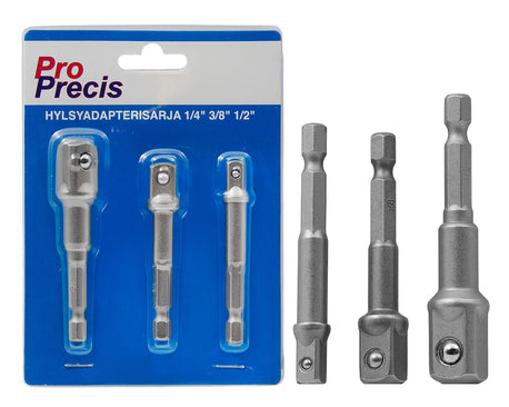 HYLSYADAPTERISARJA 1/4" 3/8" 1/2"