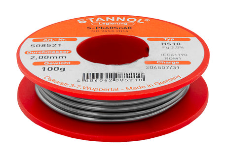 JUOTOSTINA 2,0 MM/100G HS10