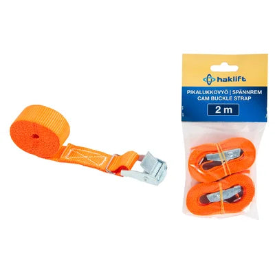 Haklift Pikalukkovyö 2m nauha 25mm oranssi - Primica Tools