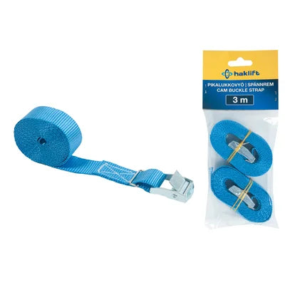 Haklift Pikalukkovyö 3m Nauha 25mm sininen - Primica Tools