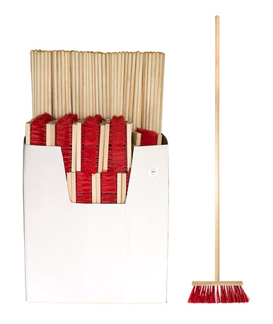 KATUHARJASETTI 25CM/140CM PUNAINEN - Primica Tools