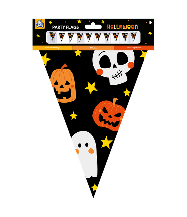 Festflaggor i folie – Halloween