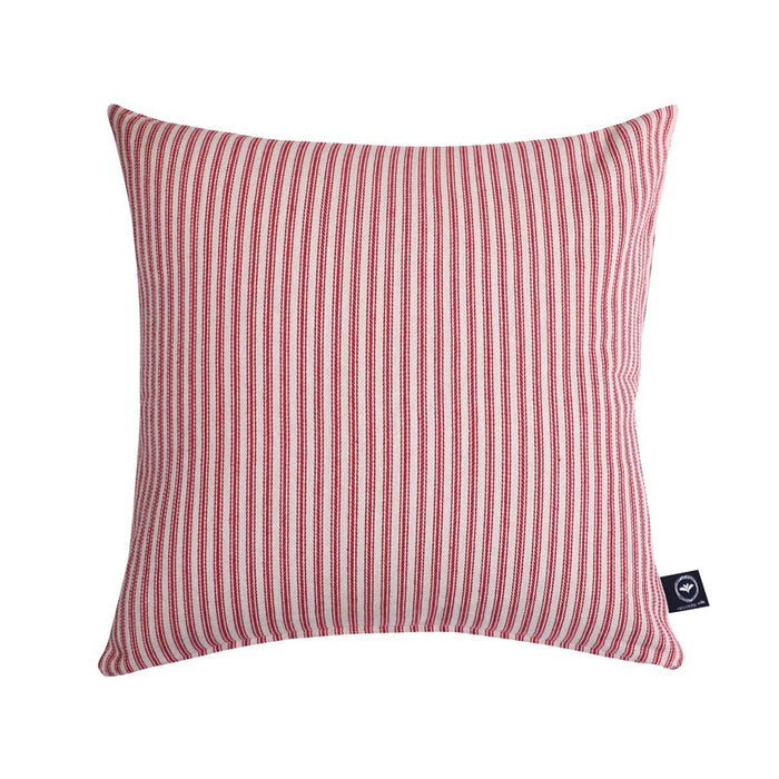 RECYCLED CUSHION COVERS LINA, DARK RED/LINEN 45x45cm