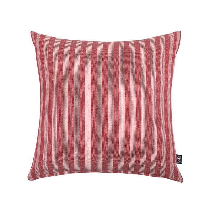 RECYCLED CUSHION COVERS ANTONIA, DARK RED/LINEN 50x50cm