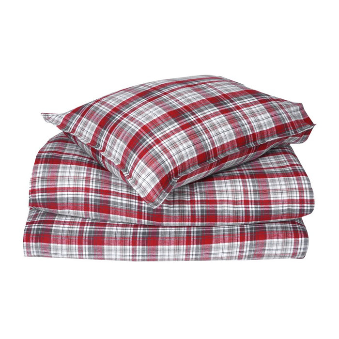 DUVET COVER SETS 2-PIECE ÅRE, RED/WHITE 150x210cm