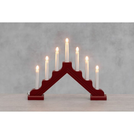 Kynttelikkö 7-haarainen Leila punainen - Primica Tools