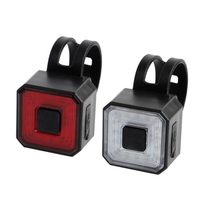 Atom Polkupyörän valosetti ladattava neliö 50 lm