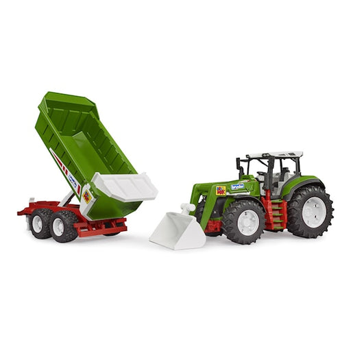 Bruder Roadmax Tractor With Frontloader + Tipping Trailer traktori - Primica Tools