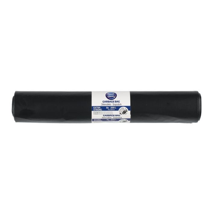 Jätesäkki musta vahva 200 L 8 kpl - Primica Tools