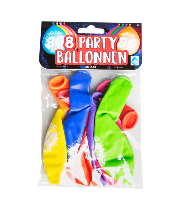 Glad Party Ballonger - 80 år