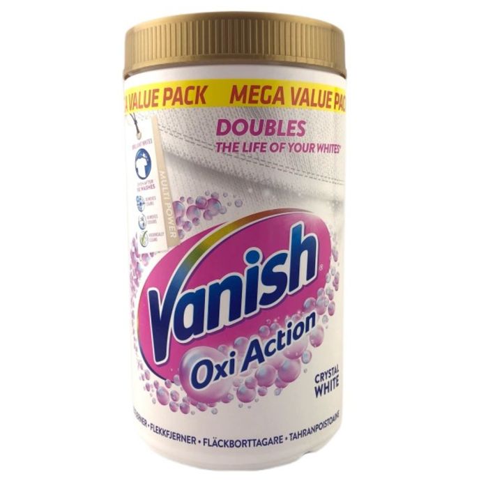 Vanish Oxi Action tahranpoistojauhe valkopyykille 1,5 kg