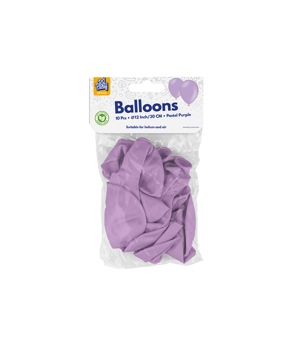 Ballonger 10 st. - Pastellila