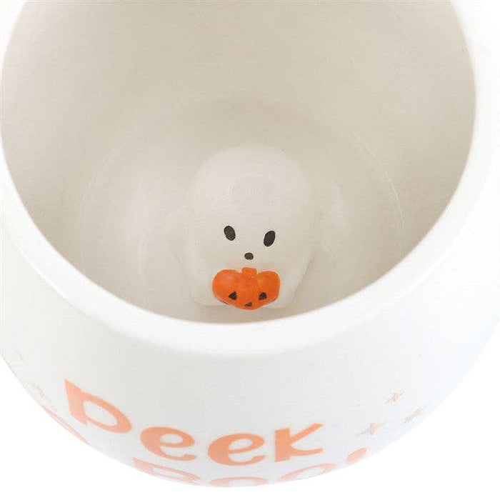 Peekaboo Ghost rundad mugg