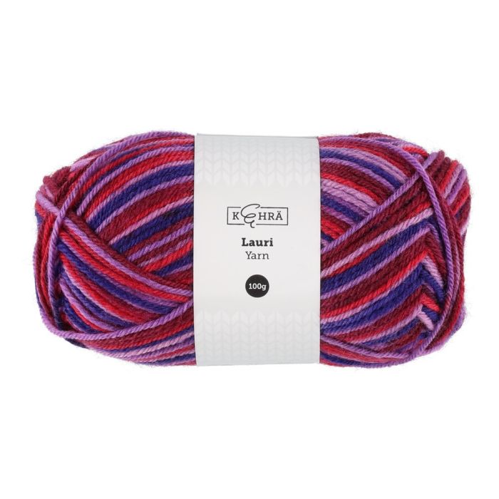 Kehrä Neulelanka Lauri multicolor violetti 100 g