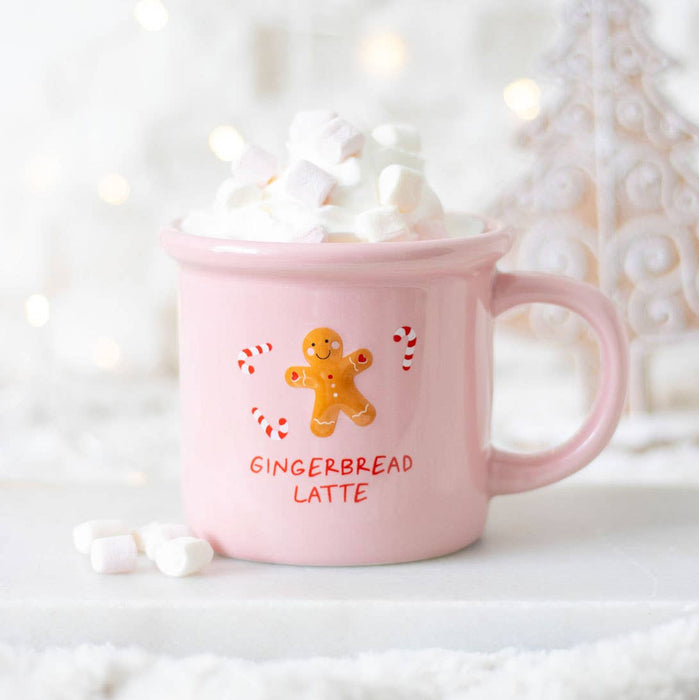 Rosa pepparkakor Latte julmugg