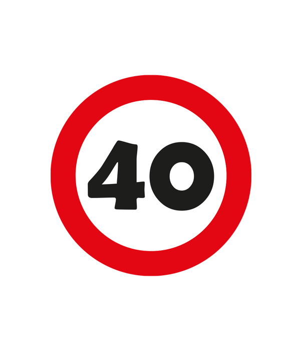 Trafikskyltkonfetti - 40 (14 gram)