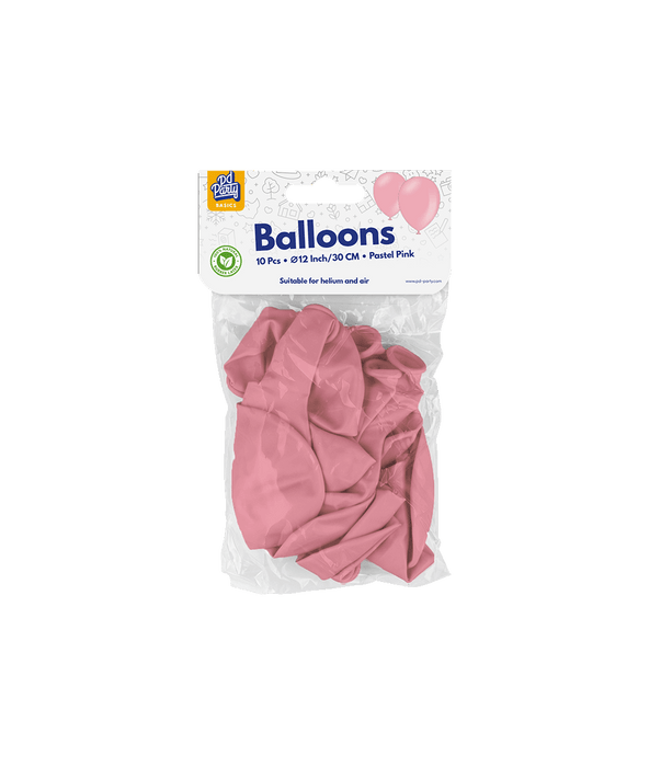 Ballonger 10 st. - Pastellrosa