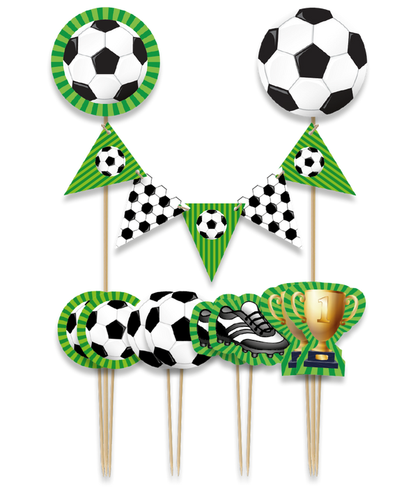 Tårtdekorationer med fotbollstema