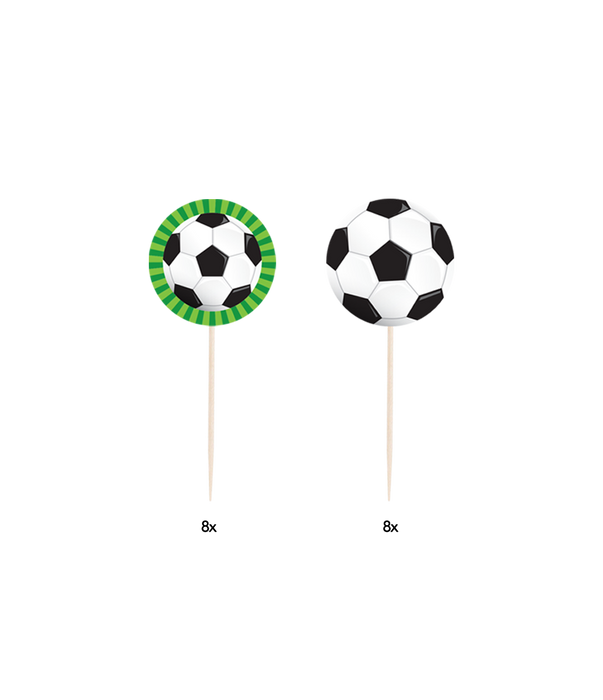 Cocktailpinnar med fotbollstema