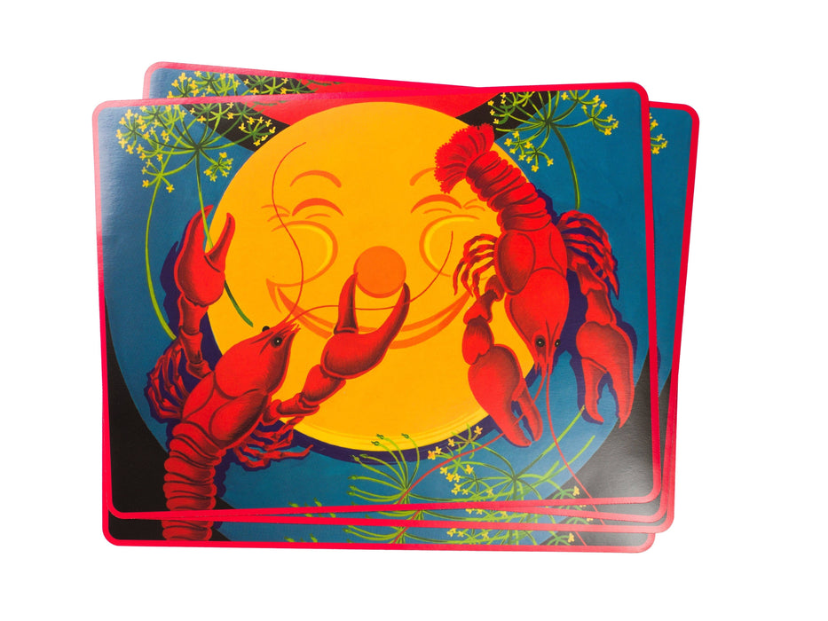 Paper tablet, 4pcs, crayfish design