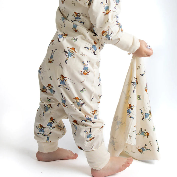 Snuttefilt Pippi Långstrump soft beige