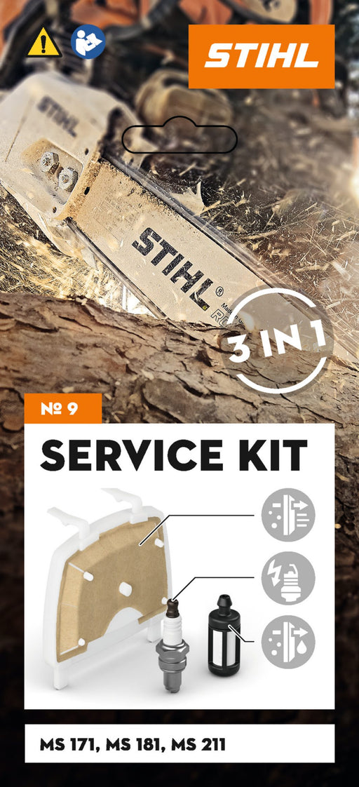 Stihl Service Kit 9, moottorisahoille MS 171, MS 181, MS 211 - Primica Tools