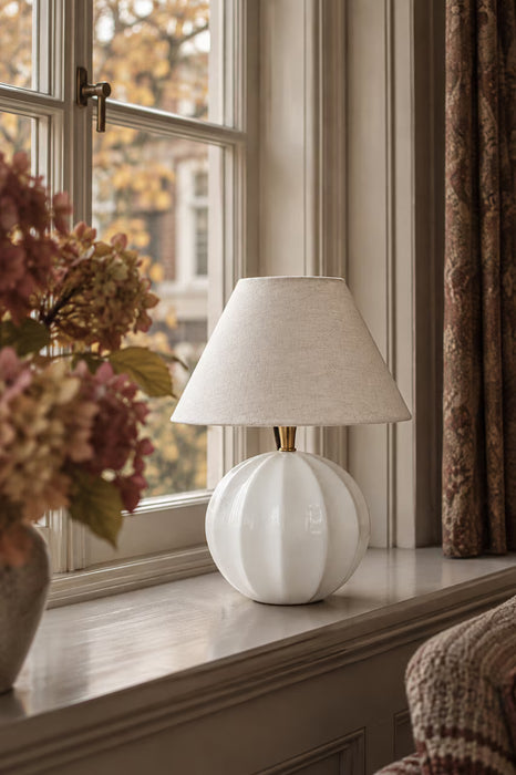 Lampfot Marit Opal Vit