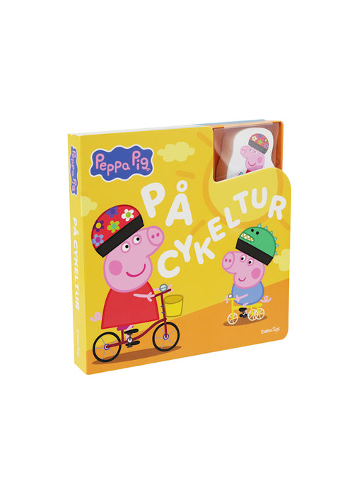 Peppa Pig - Bok Med 1 Träfigurer - På Cykeltur (SE)