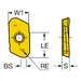 R790-160408PH-PL 1130 CoroMill® 790 insert for milling - Primica Tools
