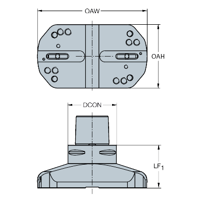 C8-R825XLS17-LK 170 Kevyt työkalurunko Coromant Capto®—CoroBore® XL - Primica Tools
