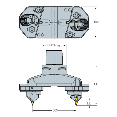 820-189VB16X-C6 CoroBore® XL, säädettävä työkalu SpiroGrooving™-menetelmään - Primica Tools