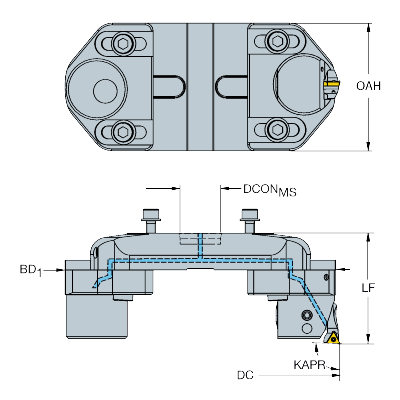 826D-257TC11HP CoroBore® 826 XL -hienoavarrin - Primica Tools