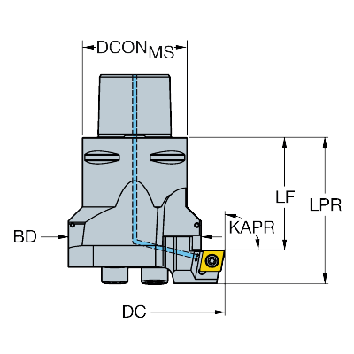 BR10-54CC06F-C3 CoroBore® BR10 -rouhinta-avarrin taka-avarrukseen - Primica Tools