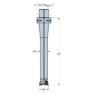 BR20D-45CC09F-C6L Värinävaimennettu kaksiteräinen CoroBore® BR20 -rouhinta-avarrin - Primica Tools