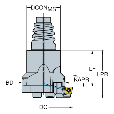 BR10-45CC06F-EH25 CoroBore® BR10 -rouhinta-avarrin taka-avarrukseen - Primica Tools