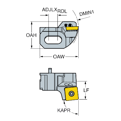 BR20-EA-SP12Y-18 Luistisarja CoroBore® BR20 -avartimeen - Primica Tools