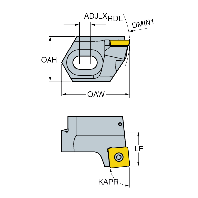 R820E-AR22SSYP12 CoroBore® BR30 -avartimen luisti - Primica Tools