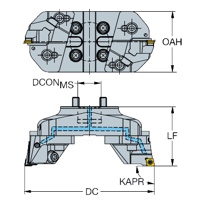 820L-250CC12F CoroBore® 820 XL, kevyt rouhinta-avarrin - Primica Tools