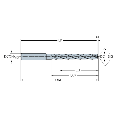 430.1-0500-030A1-NM N1BU CoroDrill® 430 solid carbide drill - Primica Tools