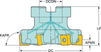 MF80-R100Q32-13M CoroMill® MF80 face milling cutter - Primica Tools